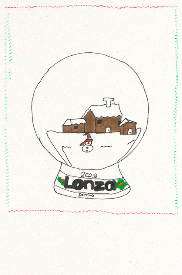 Lonza: Feliz Navidad. Ilustracin de Maia Aparicio de 10 aos.